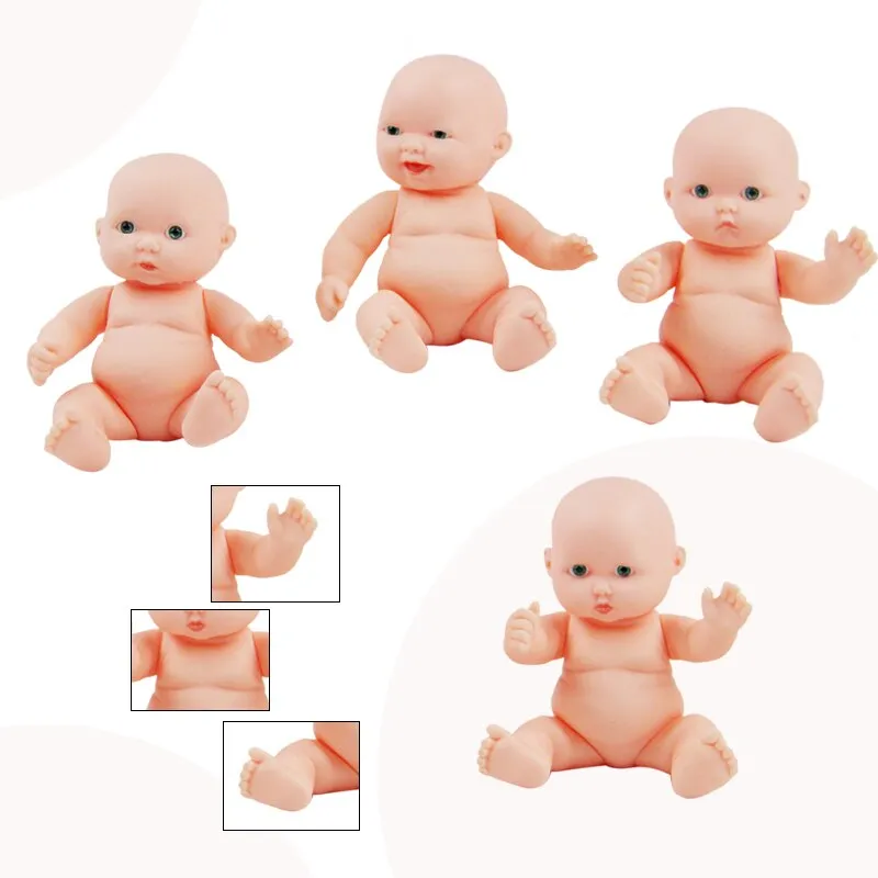 12cm many styles Silicone mulation baby Doll toy Newborn Boy Girl Soft Emulated reborn baby doll Children Gift Toy Birthday Gift