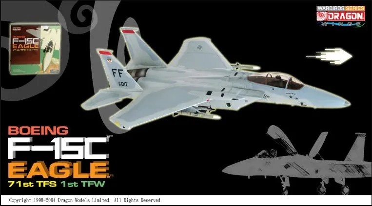 1/72 scale - Diecast Boeing F-15C Eagle Airplane Model - MINT IN BOX