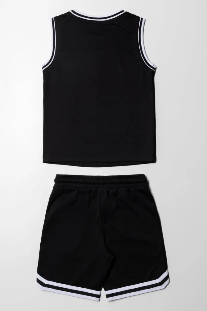 2 Piece Basketball Set Black