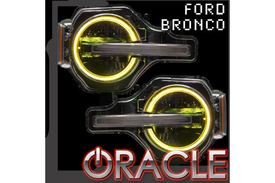 2021  Ford Bronco Oracle  Color shift RGB W Headlight Halo Upgrade Kit, w/RF Controller