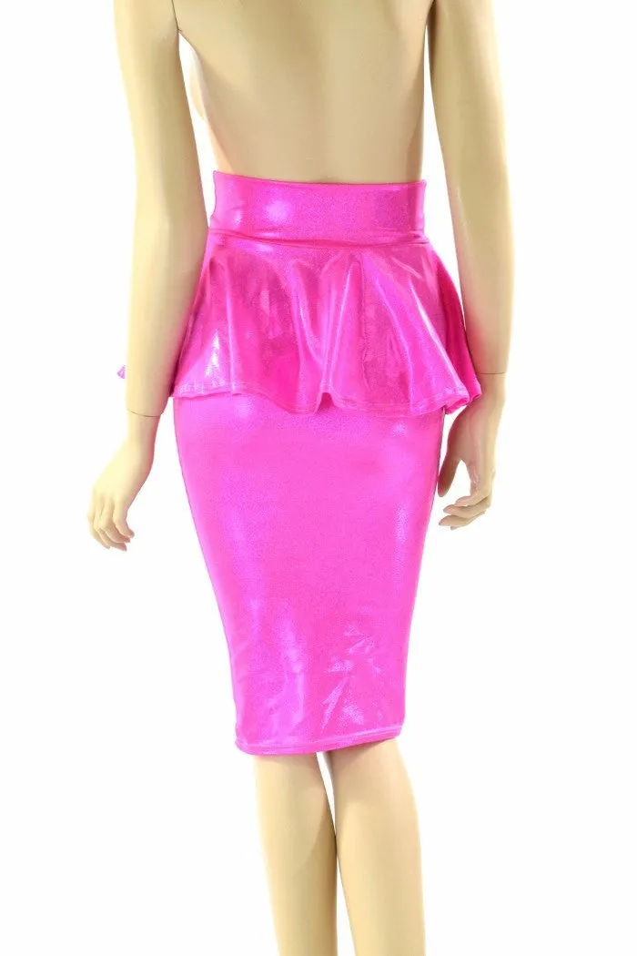 27"  Peplum Wiggle Skirt