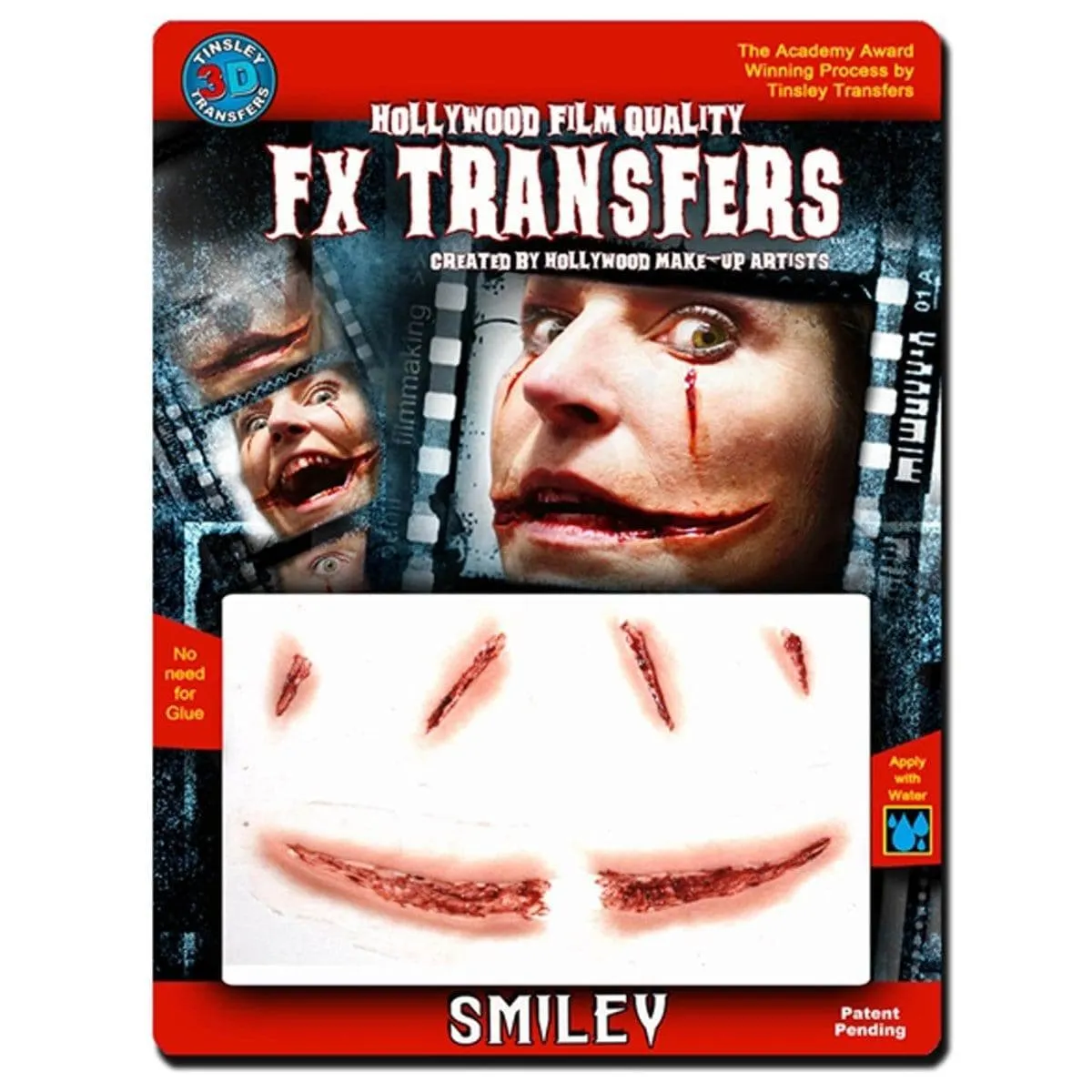 3D FX Transfers Smiley Latex Free Prosthetic, 1 Count