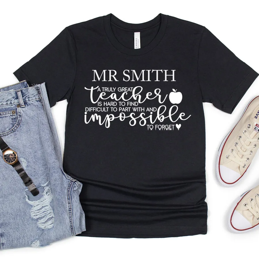 A Truly Great Teacher Personalised T-Shirt