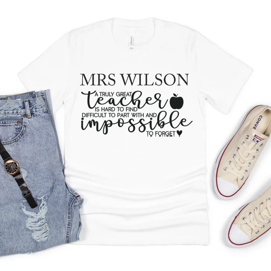 A Truly Great Teacher Personalised T-Shirt