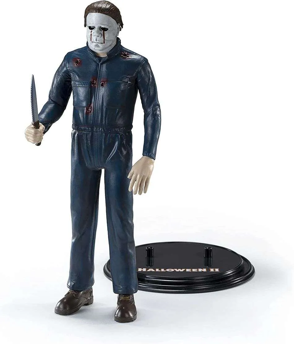 BendyFigs Horror Halloween 2 Movie 7 Inch Figure - Michael Myers