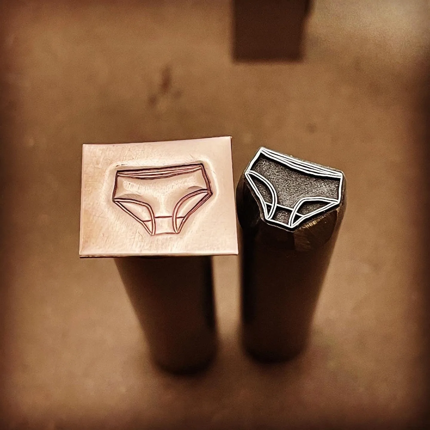 Big Girl Panties. :D Someone had to make them. Engraved Metal Hand Stamp.