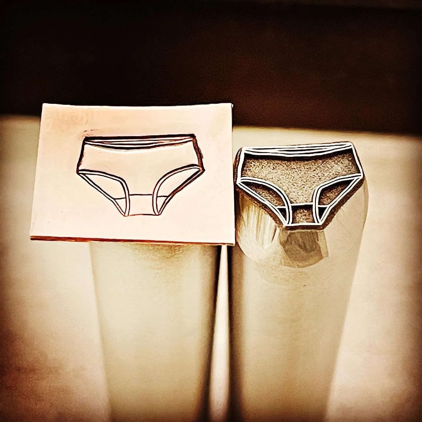 Big Girl Panties. :D Someone had to make them. Engraved Metal Hand Stamp.