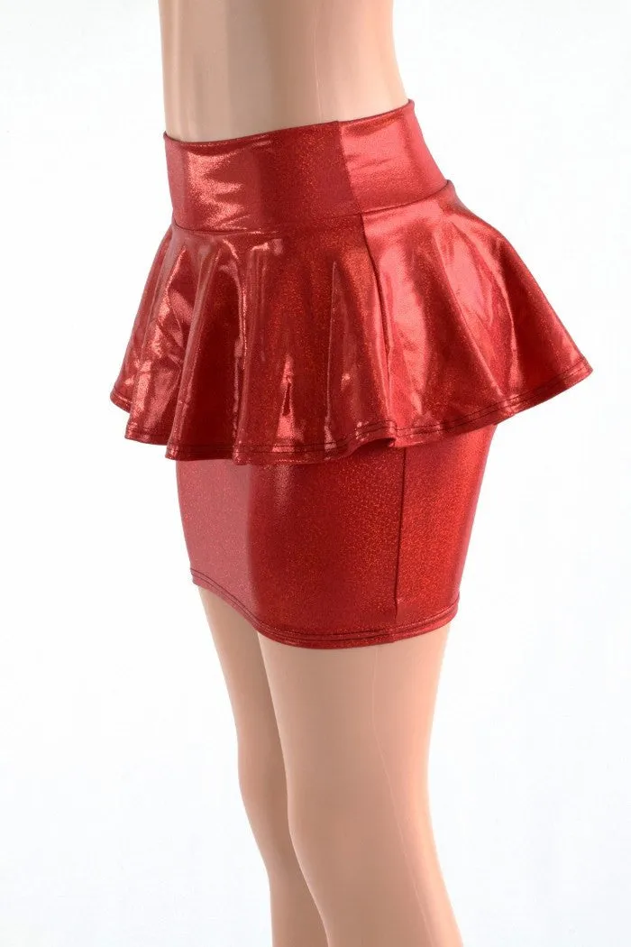 Bodycon Peplum Skirt -Choose Color