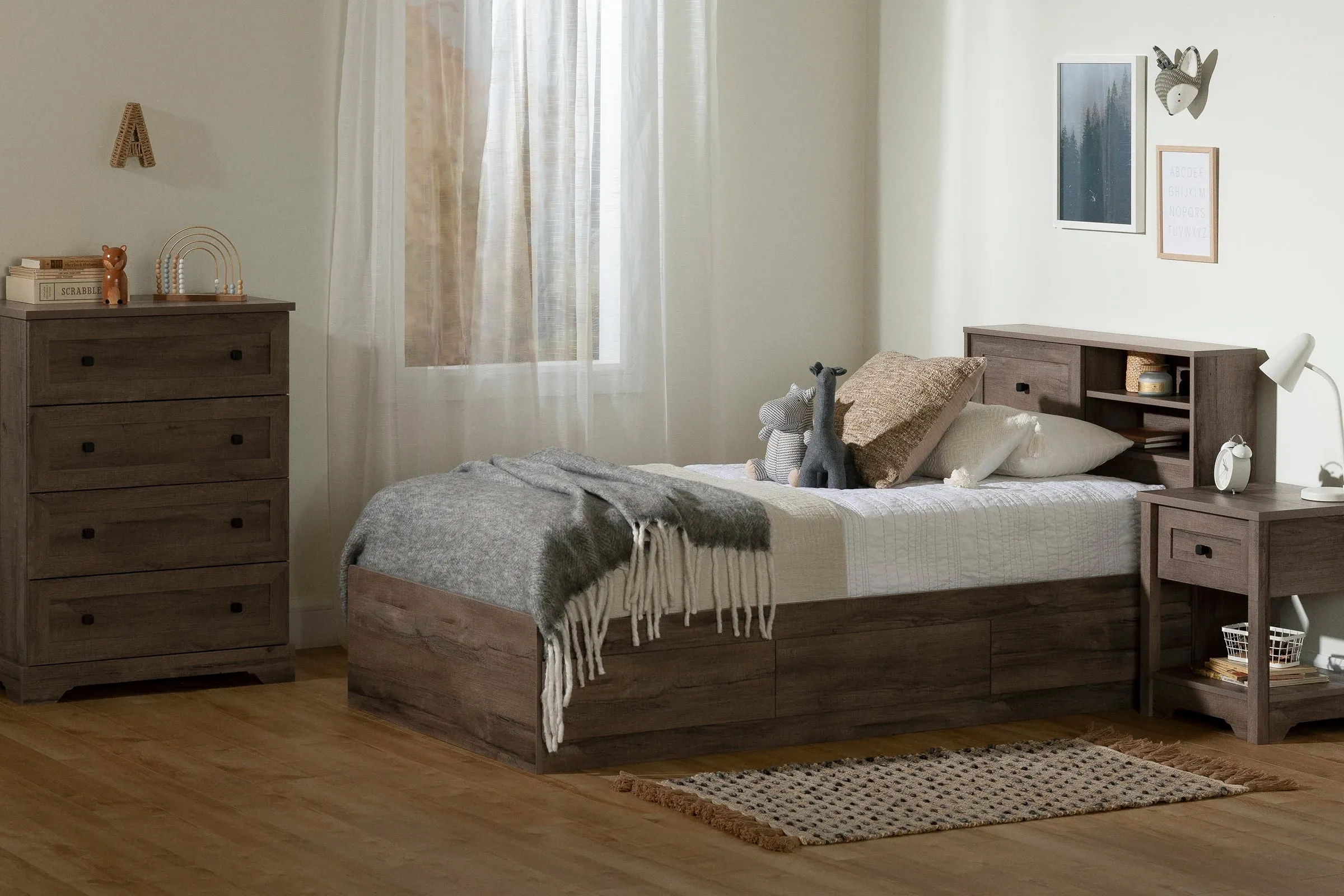 Bookcase Headboard - Hazen