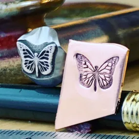 Butterfly Full 1119. Engraved Metal Hand Stamp.