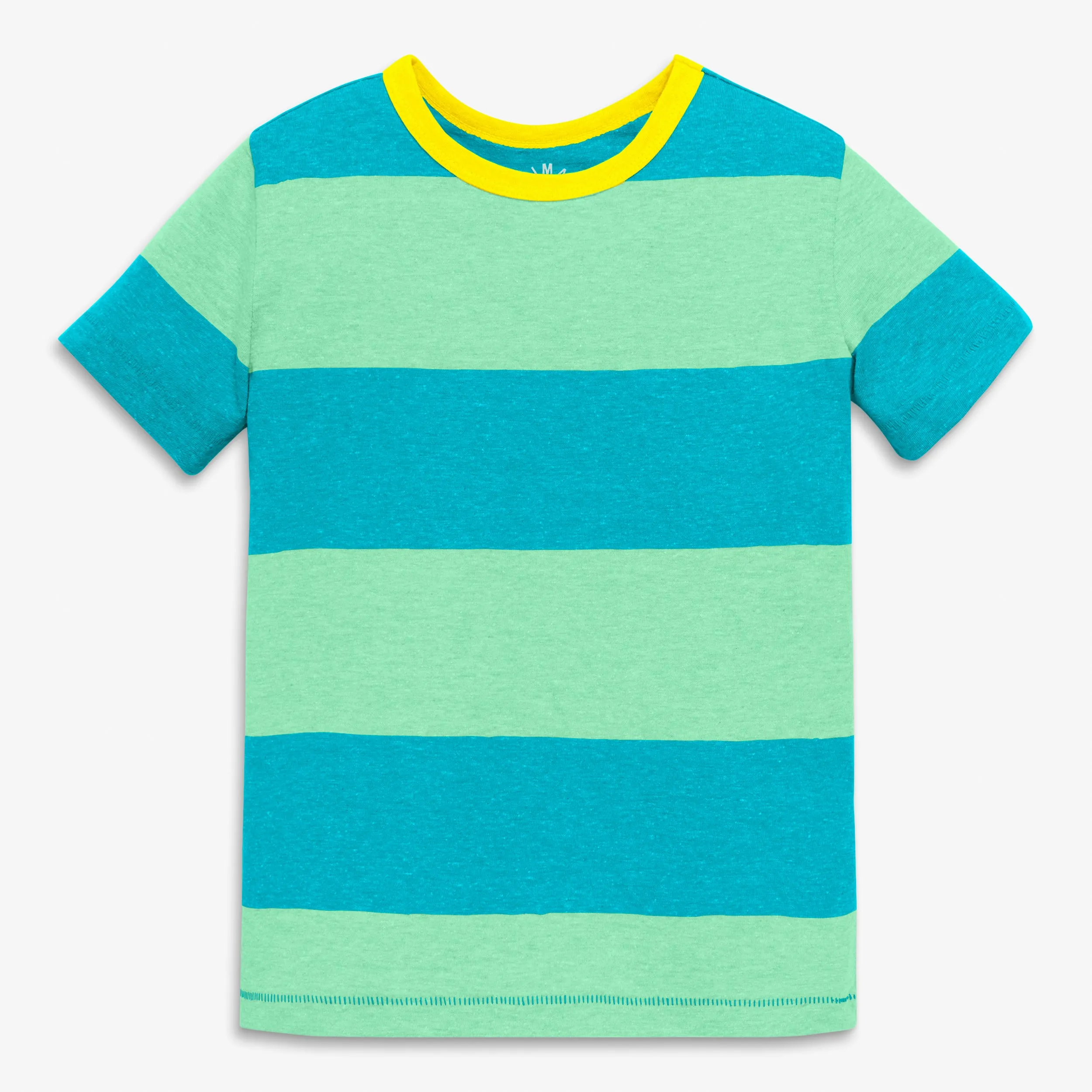 Clearance heathered rugby stripe tee