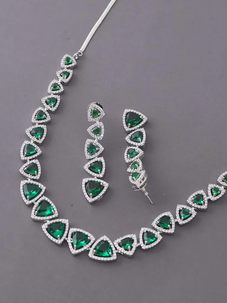 Emerald  Elisheba Zirconia Jewellery Set