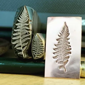 Ferns Full Supersized! Metal Hand Stamp.