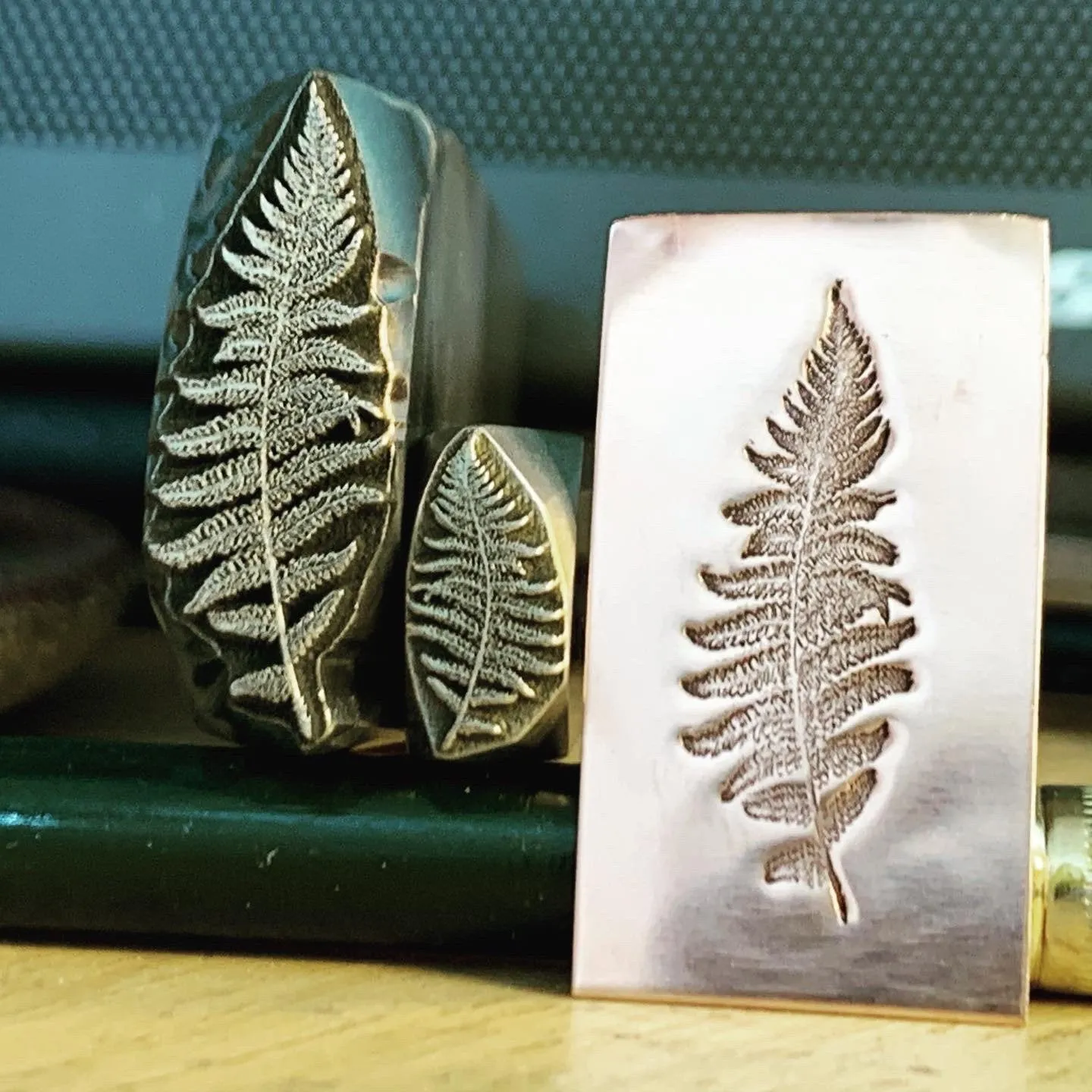 Ferns Full Supersized! Metal Hand Stamp.