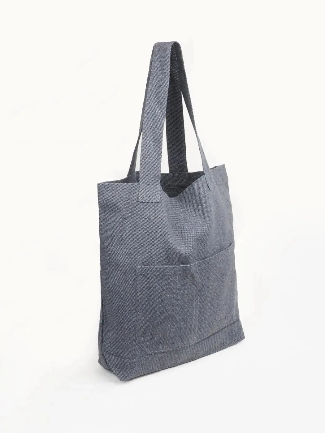 Gray Recycled Hemp Tote Bag