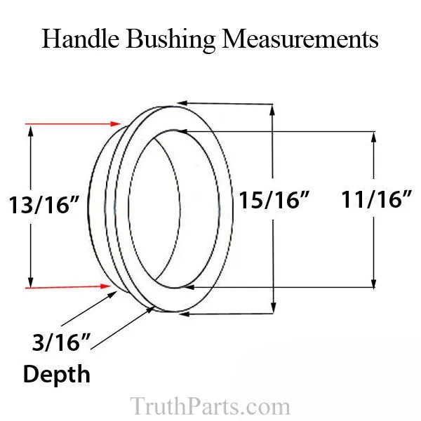 Handle Bushing Plated Trim Used by Marvin®/Ashland® - Natural Color