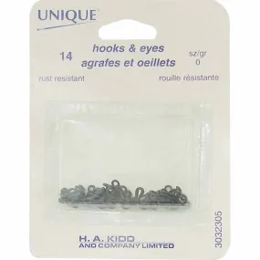 Hook & Eye Size .0 Black- 3032305