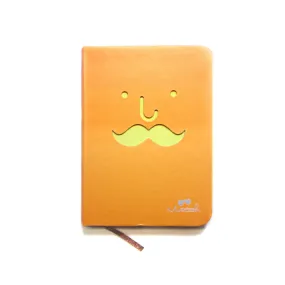 Little Mustache Notebook (Orange)