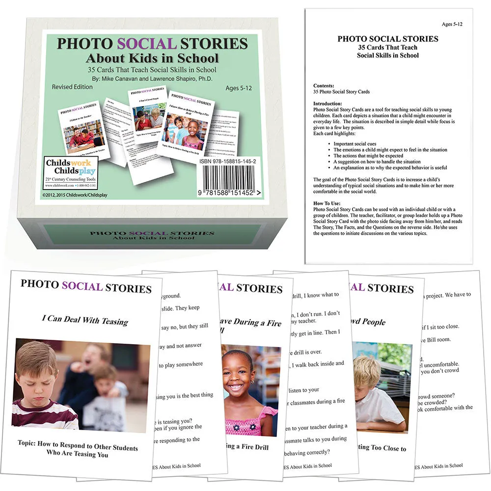 Photo Social Stories Card Set of 4