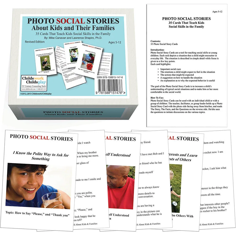 Photo Social Stories Card Set of 4