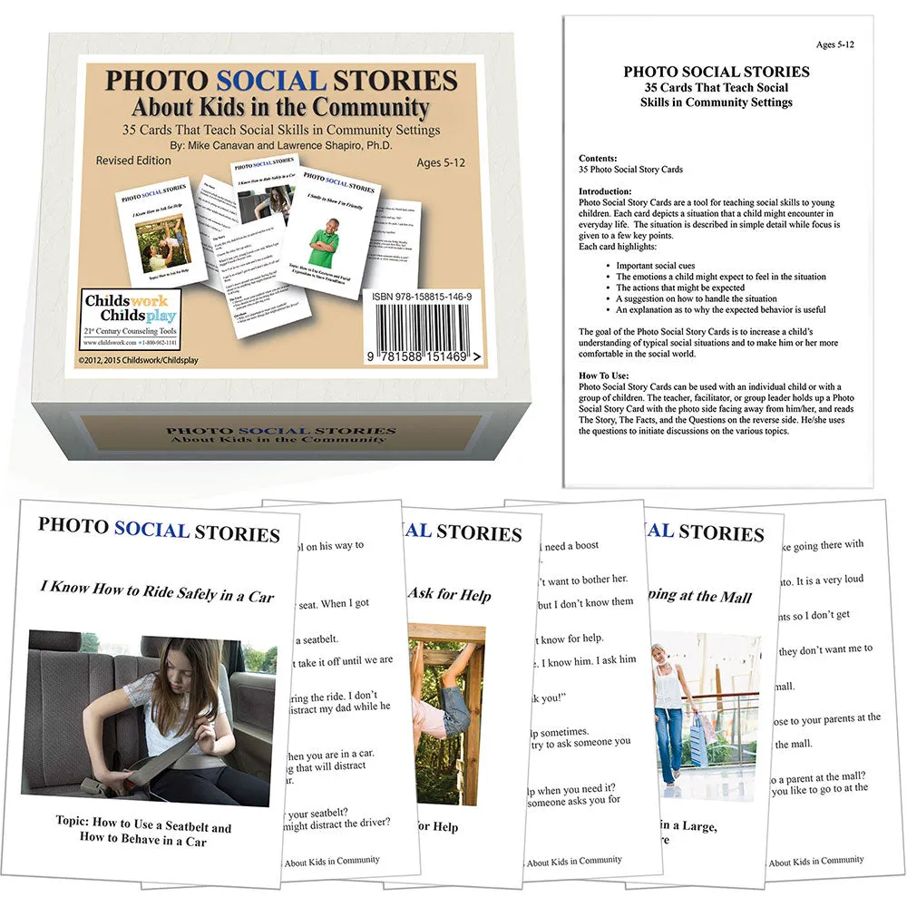 Photo Social Stories Card Set of 4