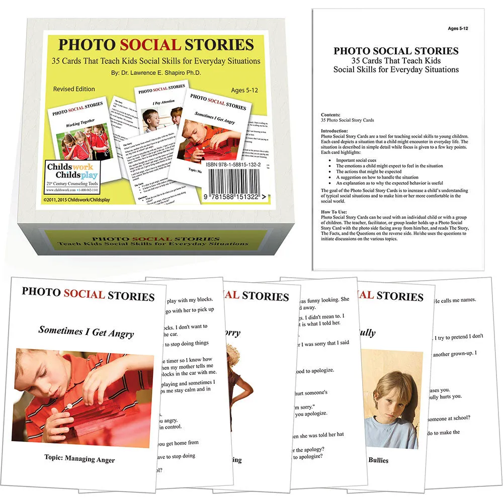 Photo Social Stories Card Set of 4