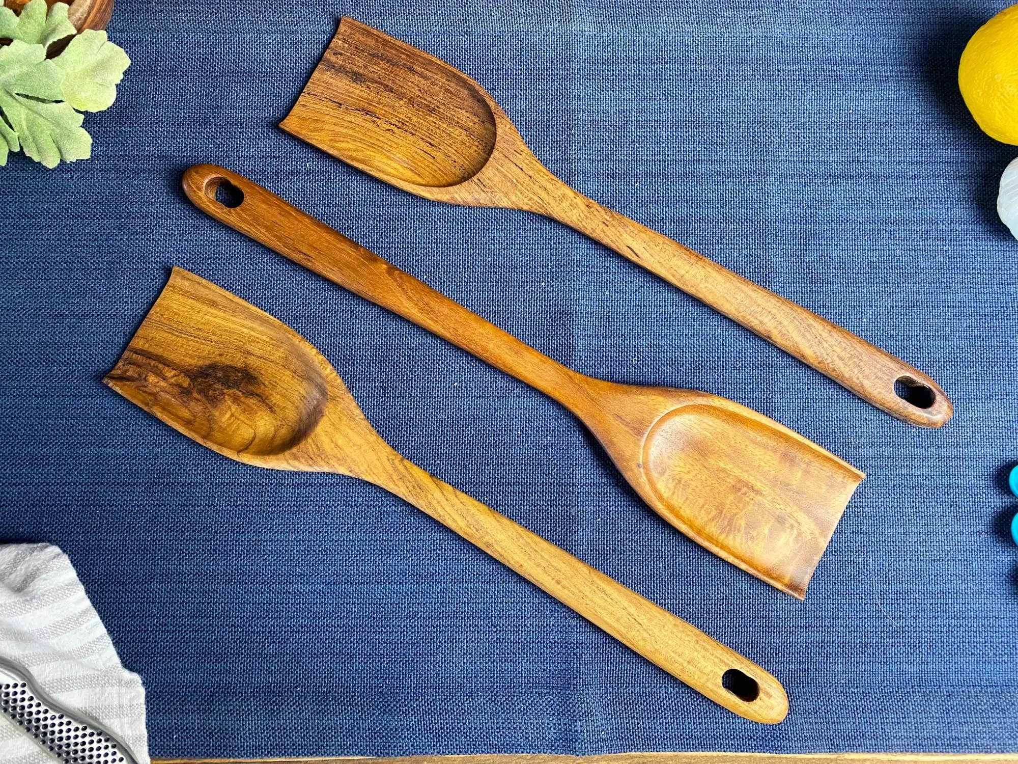 Rustic Handle Wooden Scraping Spoon