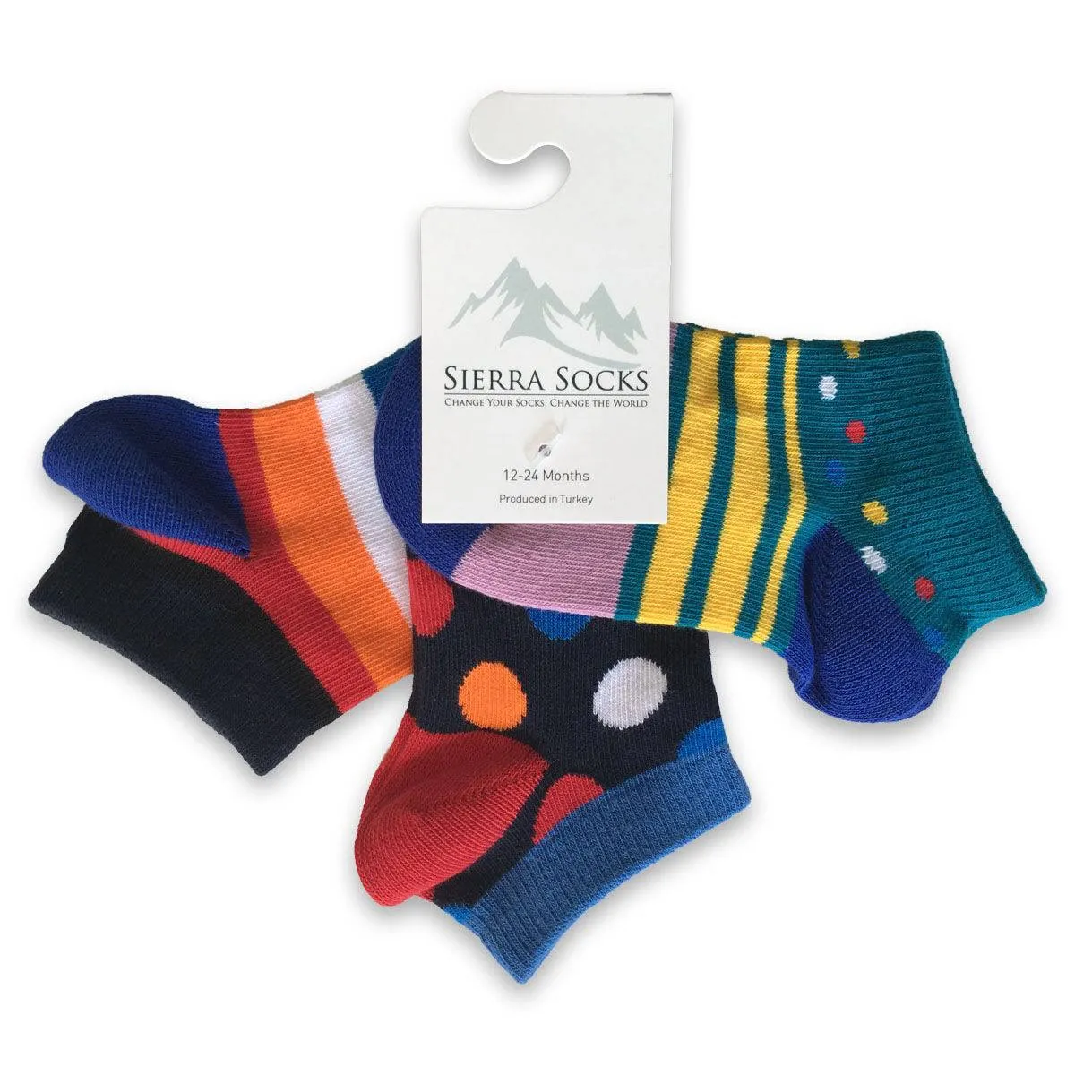 Toddler Cotton Ankle Socks Assorted 3-Packs - So Cute!