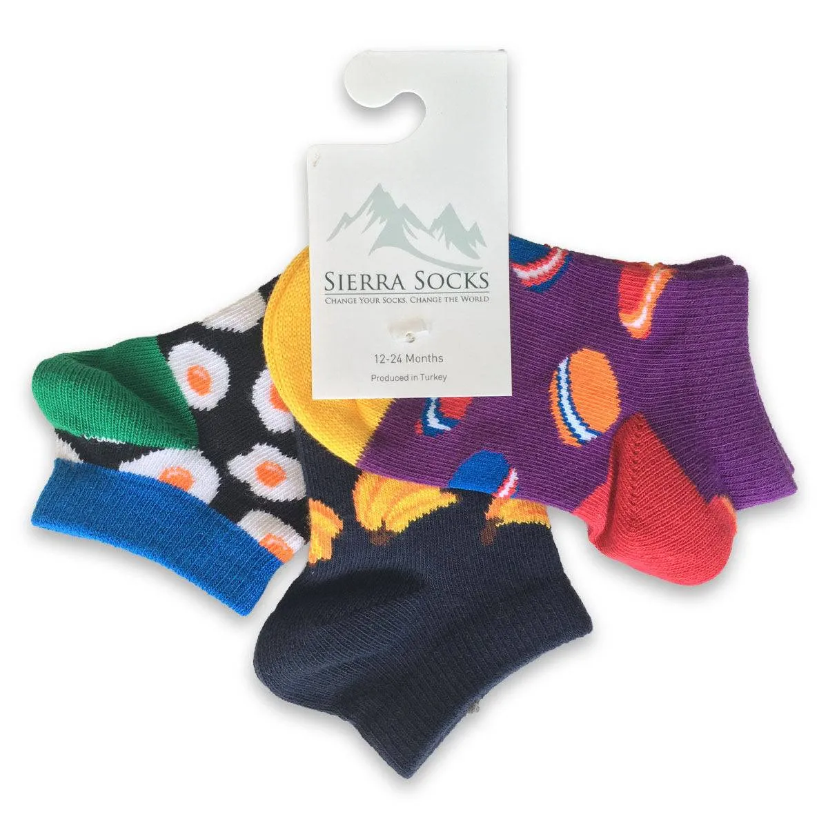 Toddler Cotton Ankle Socks Assorted 3-Packs - So Cute!