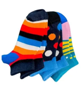 Toddler Cotton Ankle Socks Assorted 3-Packs - So Cute!